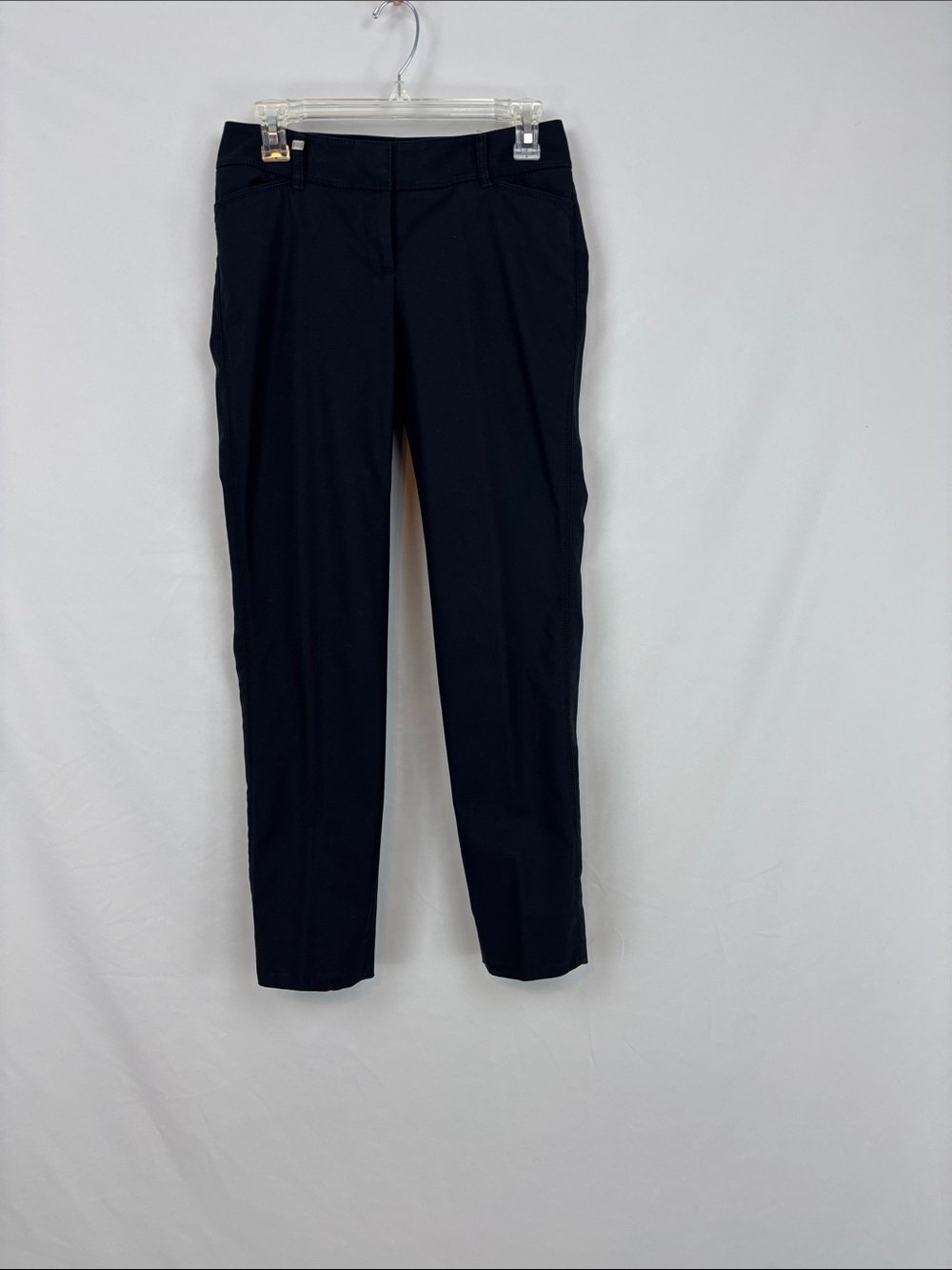 White House Black Market Black Straight-Leg Pants